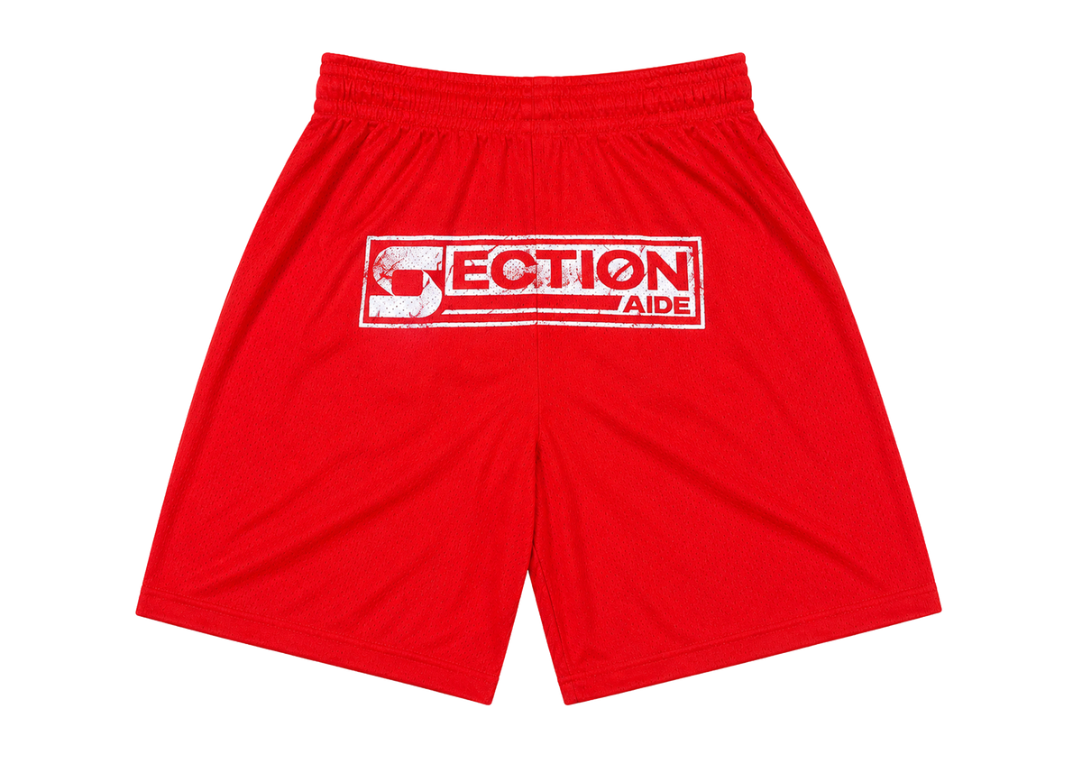 MESH SHORT RED